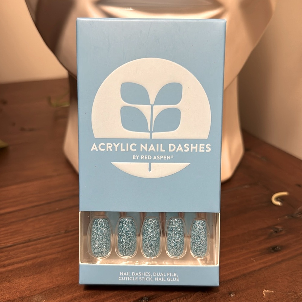 RED ASPEN “Acrylic Style” Affable Angie  Dashes 24 Pop On Long Coffin